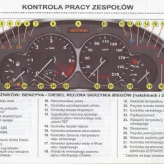 Kontrolki Peugeot 206: Interpretacja ikon na desce Peugeota 206