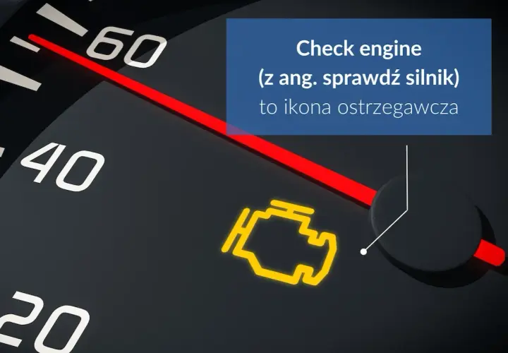Żółta kontrolka silnika BMW na desce rozdzielczej, znana jako "check engine", sygnalizuje potrzebę sprawdzenia jednostki napędowej.