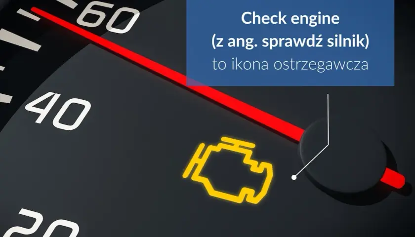 Żółta kontrolka silnika BMW na desce rozdzielczej, znana jako "check engine", sygnalizuje potrzebę sprawdzenia jednostki napędowej.